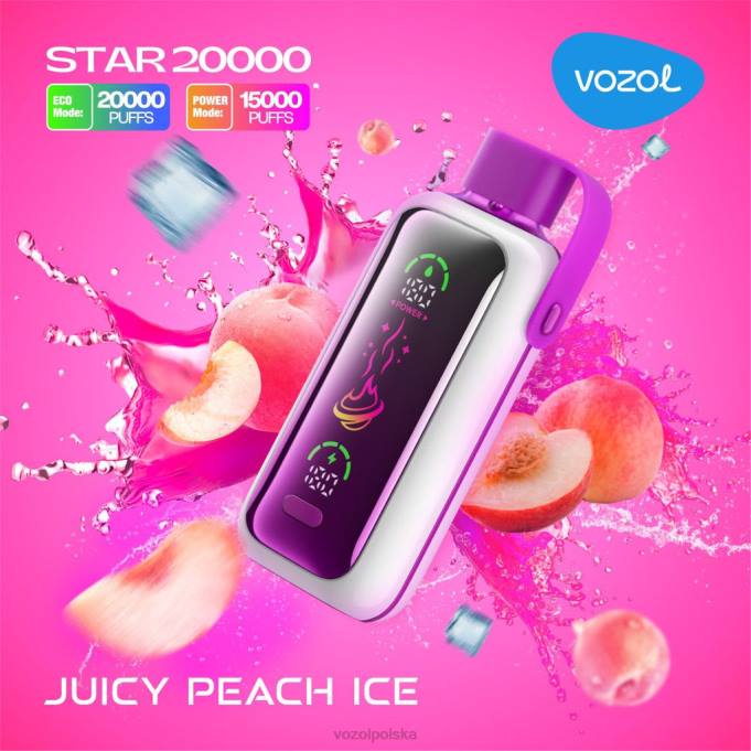 Vozol Polska soczysty lód brzoskwiniowy PDDV10 VOZOL STAR 20000