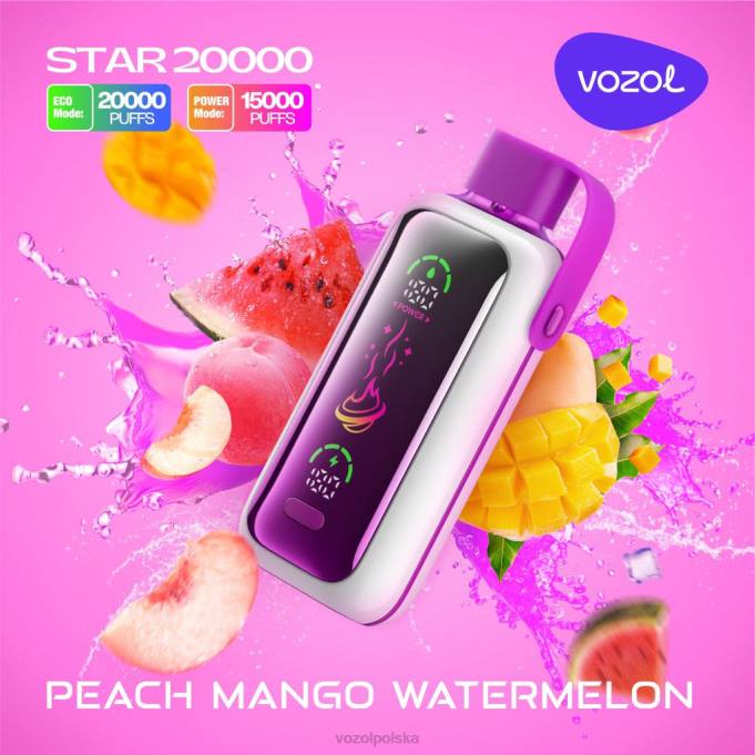 Vozol Vape Sale arbuz brzoskwiniowo-mango PDDV16 VOZOL STAR 20000