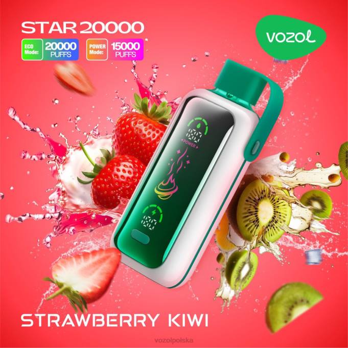 Vozol Vape kiwi truskawkowe PDDV20 VOZOL STAR 20000
