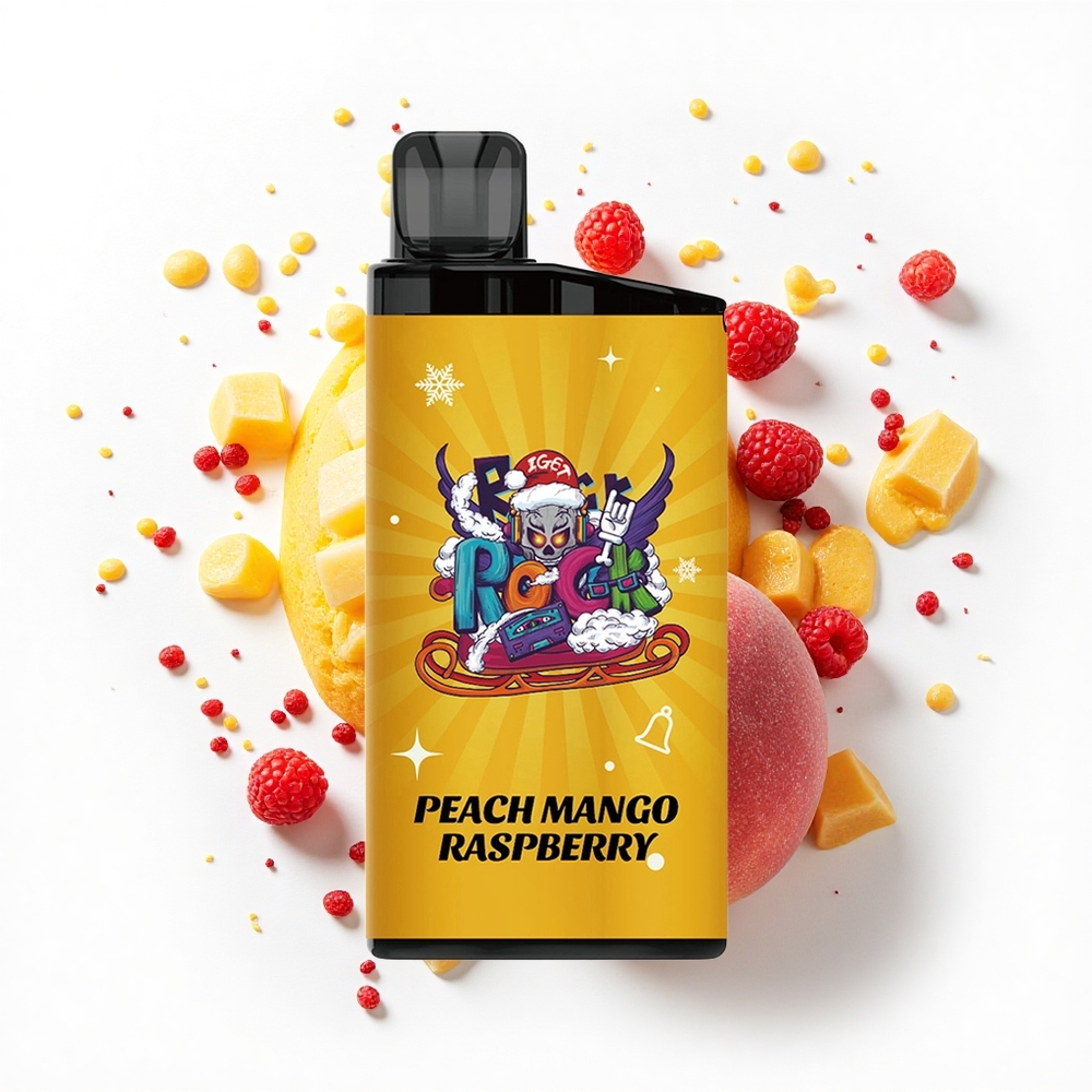 IGET Bar 3500 Puffs Brzoskwiniowe Mango Malinowe 1400 mAh Mesh
