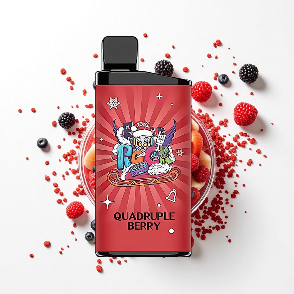 IGET Bar 3500 Puffs Czterokrotna Jagoda 1400 mAh Mesh