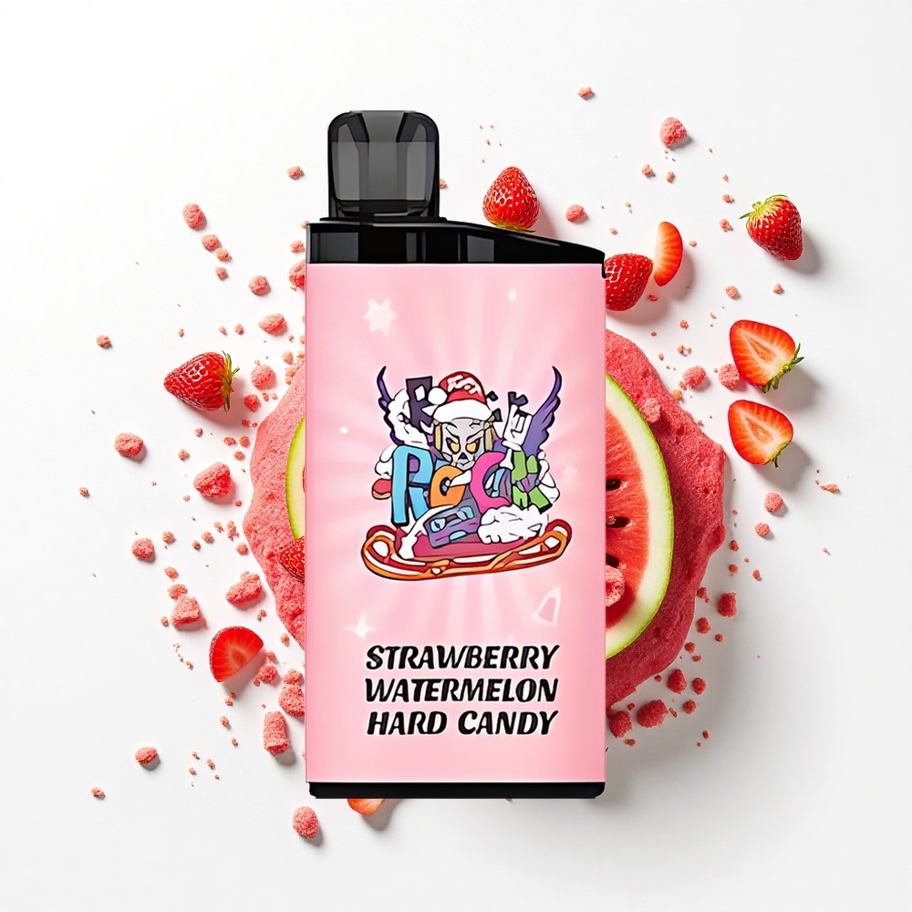IGET Bar 3500 Puffs Truskawkowo-Arbuzowy Twardy Cukierek z 1.2 Ohm Mesh Coil i 1400 mAh