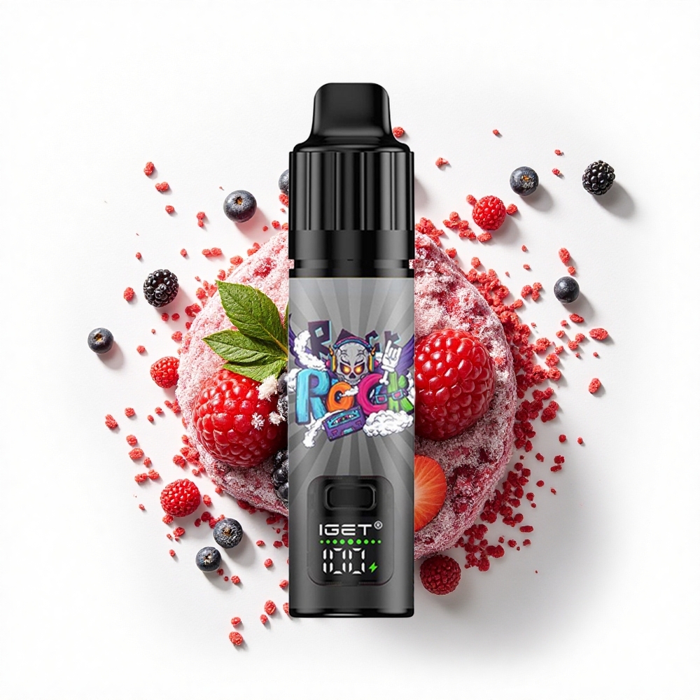 IGET BAR PLUS S3 POD 10000 Puffs Malinowy Lód Plus 18 ml 5% 1.0 Ohm