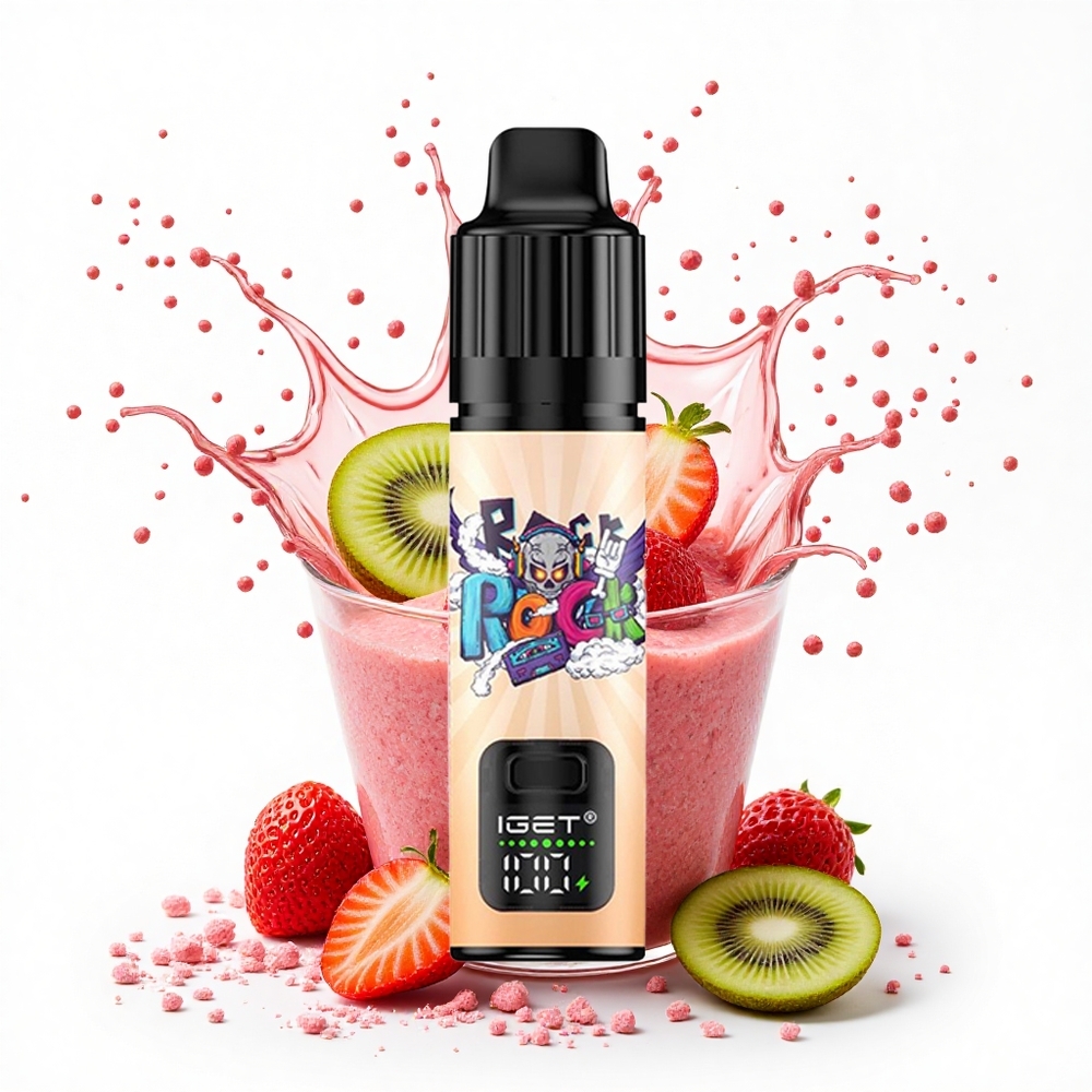 IGET BAR PLUS S3 POD 10000 Puffs Truskawkowy Kiwi Lód 50mg Mesh 18ml
