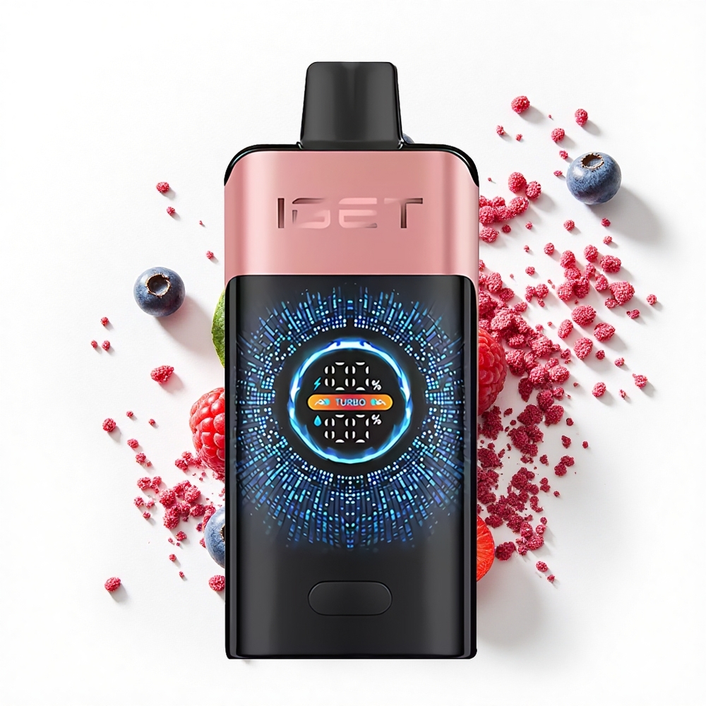 IGET ONE 12000 Puffs Borówkowo-Malinowy Dual Mesh Ekran