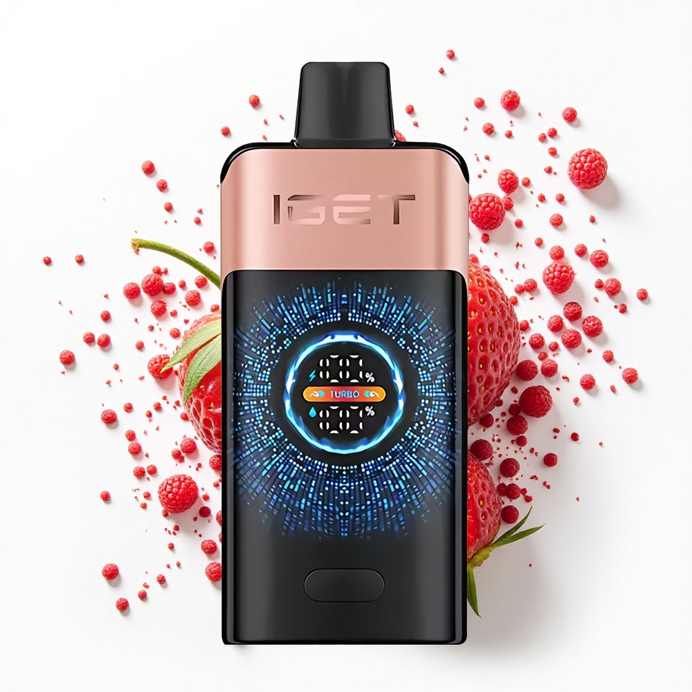IGET ONE 12000 Puffs Truskawkowo-Malinowa Dual Mesh Ekran