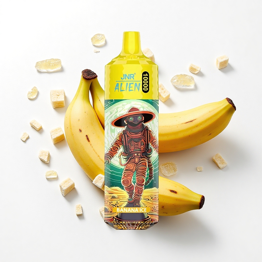 JNR Alien 10000 Banana Lód z Błyskiem LED i Szybkim Ładowaniem