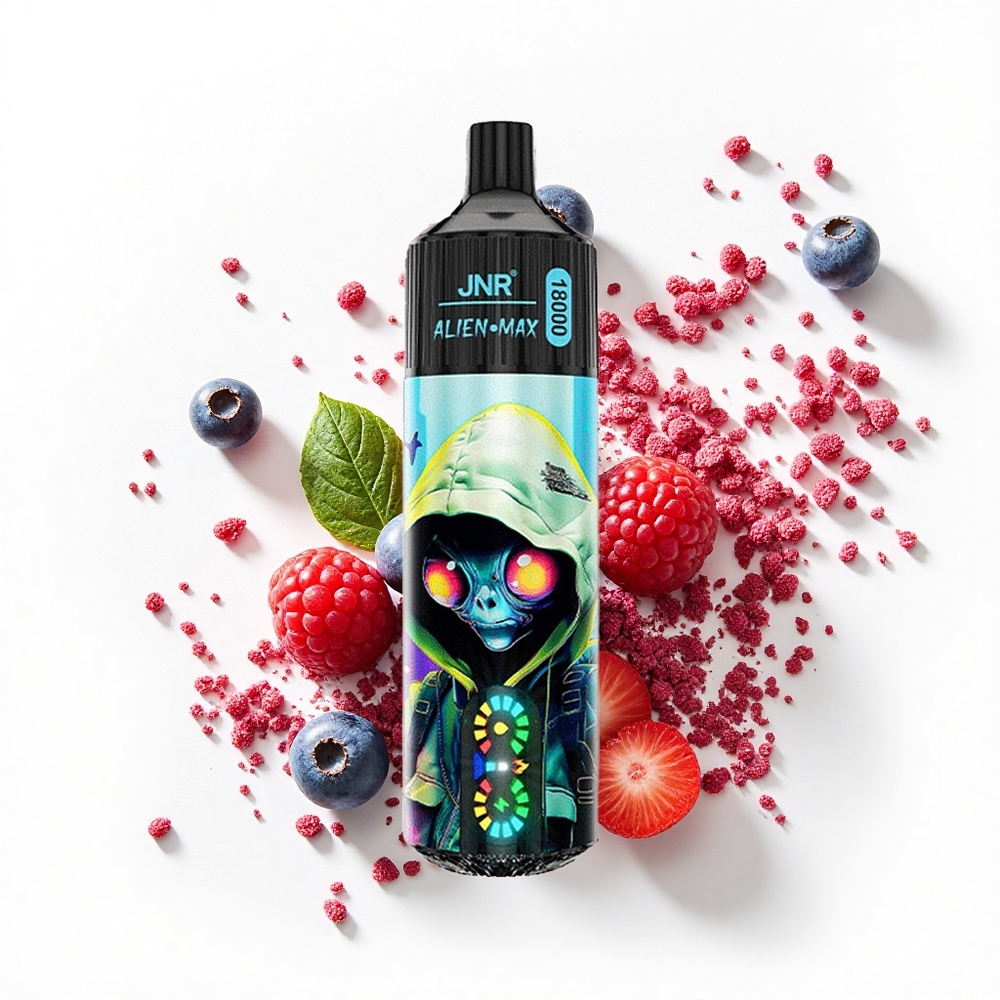 JNR Alien Max 18000 Borówka Malina Podwójny Mesh Typ-C