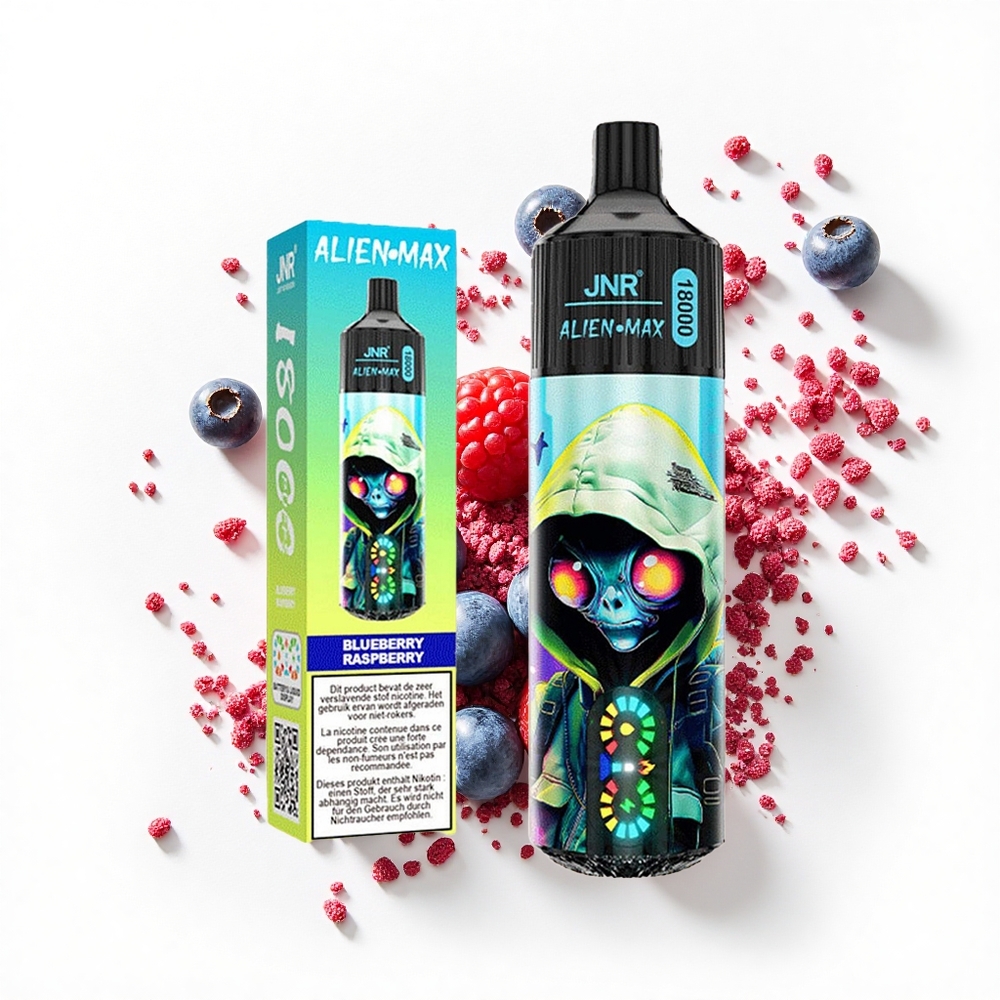 JNR Alien Max 18000 Borówka Malina Podwójny Mesh Typ-C