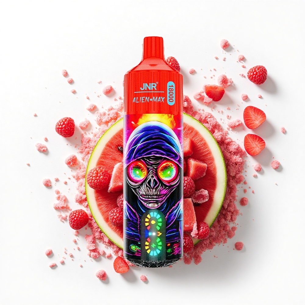 JNR Alien Max 18000 Malinowy Arbuzowy Lód z Podwójnym Mesh i Typem-C