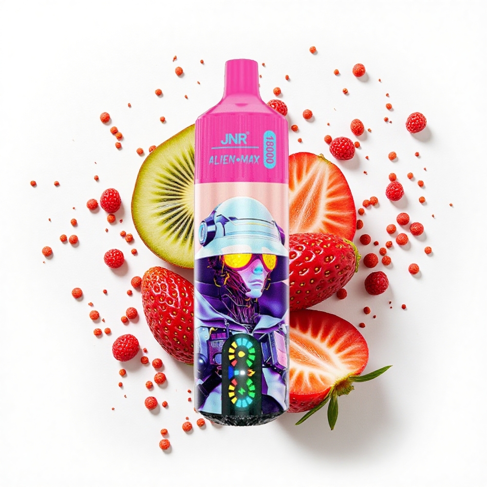 JNR Alien Max 18000 Truskawka Kiwi Podwójny Mesh i Podwójny Rdzeń
