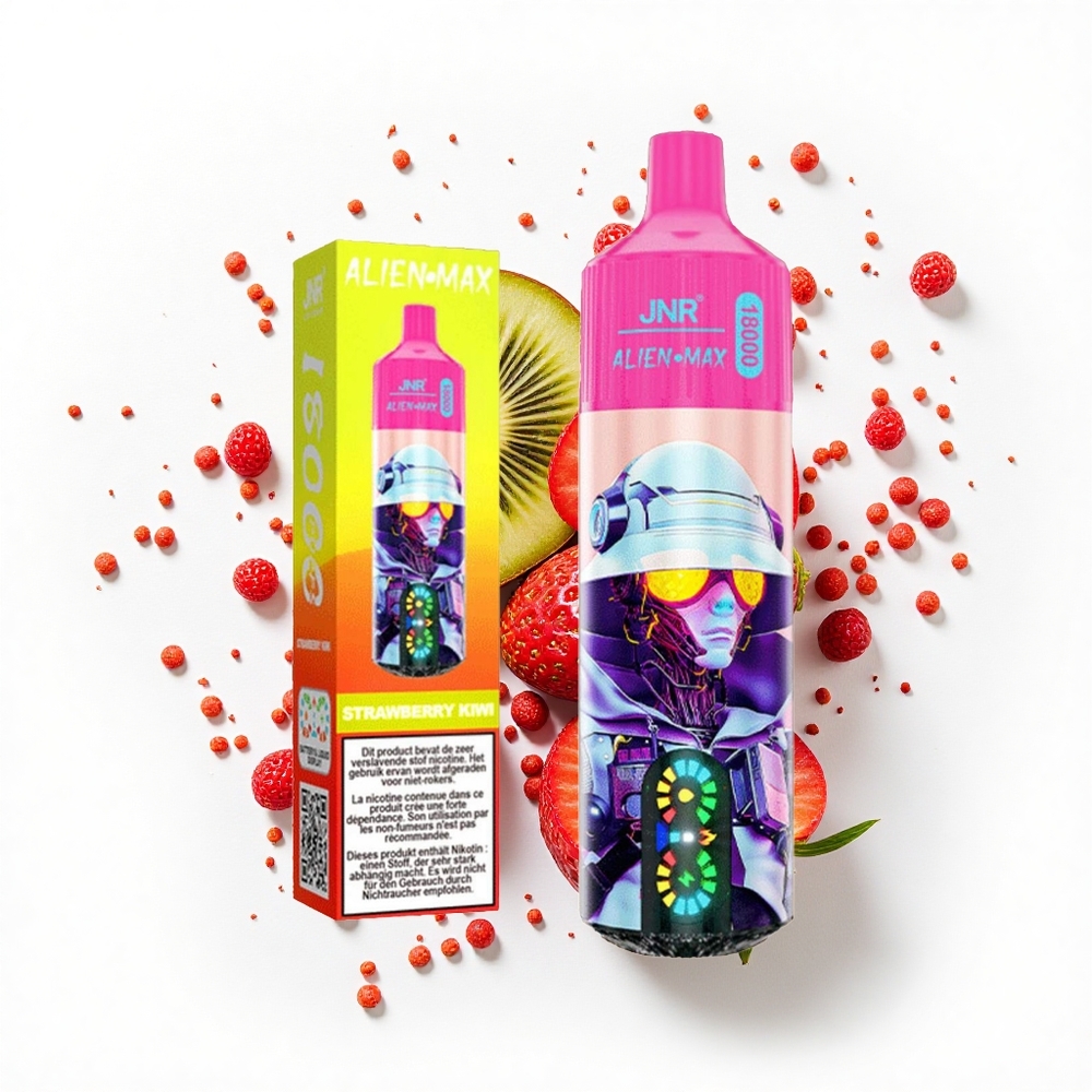 JNR Alien Max 18000 Truskawka Kiwi Podwójny Mesh i Podwójny Rdzeń
