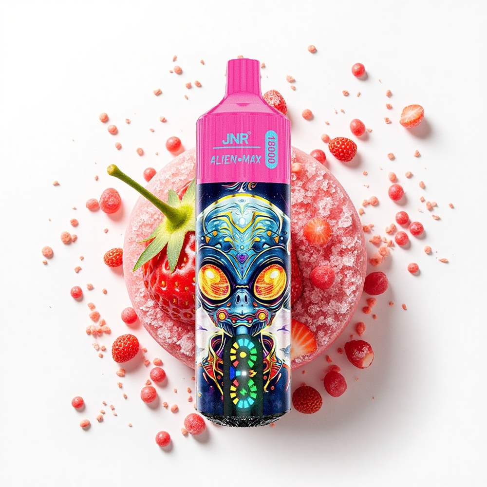 JNR Alien Max 18000 Truskawkowe Lody z Podwójnym Rdzeniem i Typem-C