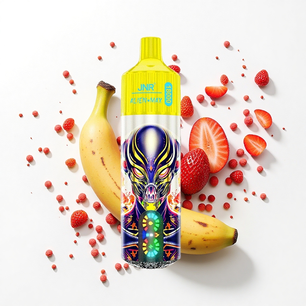 JNR Alien Max 18000 Truskawkowo-Bananowy z Podwójnym Mesh i Typem-C