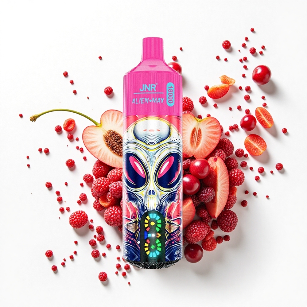 JNR Alien Max 18000 Wiśniowa Jagoda Podwójny Moc i Szybkie Ładowanie