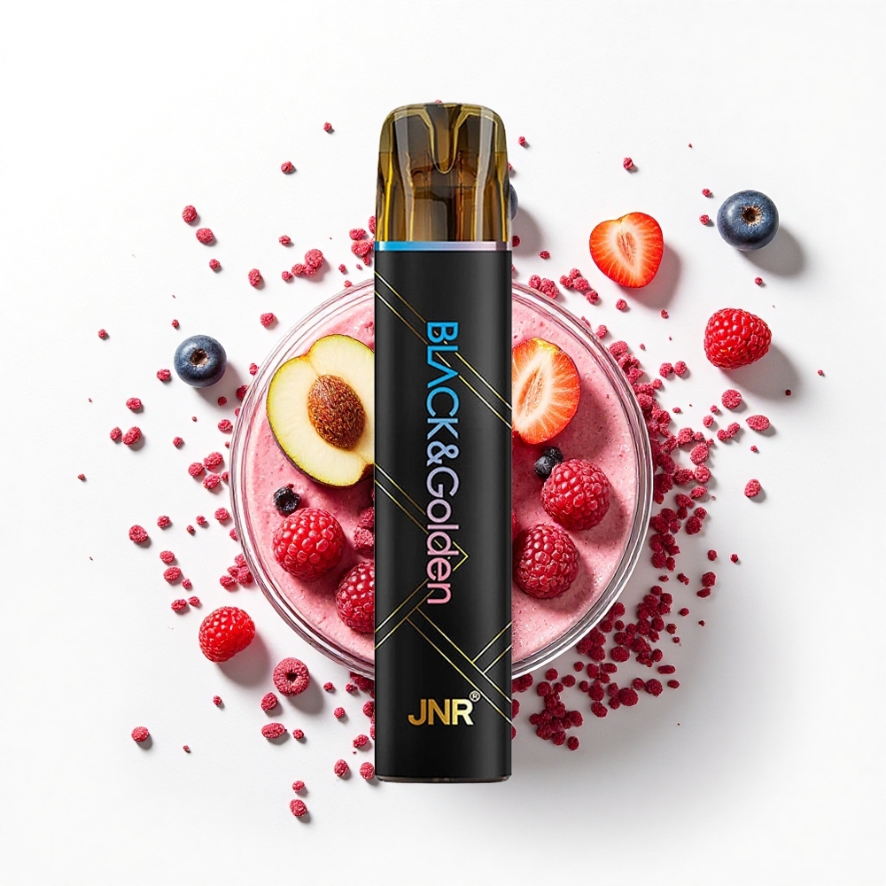 JNR Black&Golden 600+200 Wiśniowy Błękitny Malinowy 550mAh 2ml Bez Ładowania
