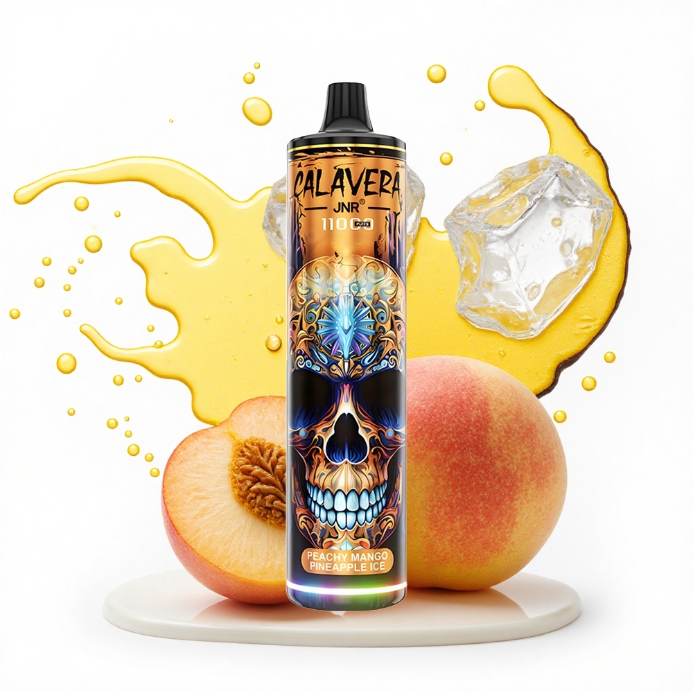 JNR Calavera 11000 Brzoskwinia Mango Ananas Lód z Ładowaniem Type-C i Pojemnością 21ml