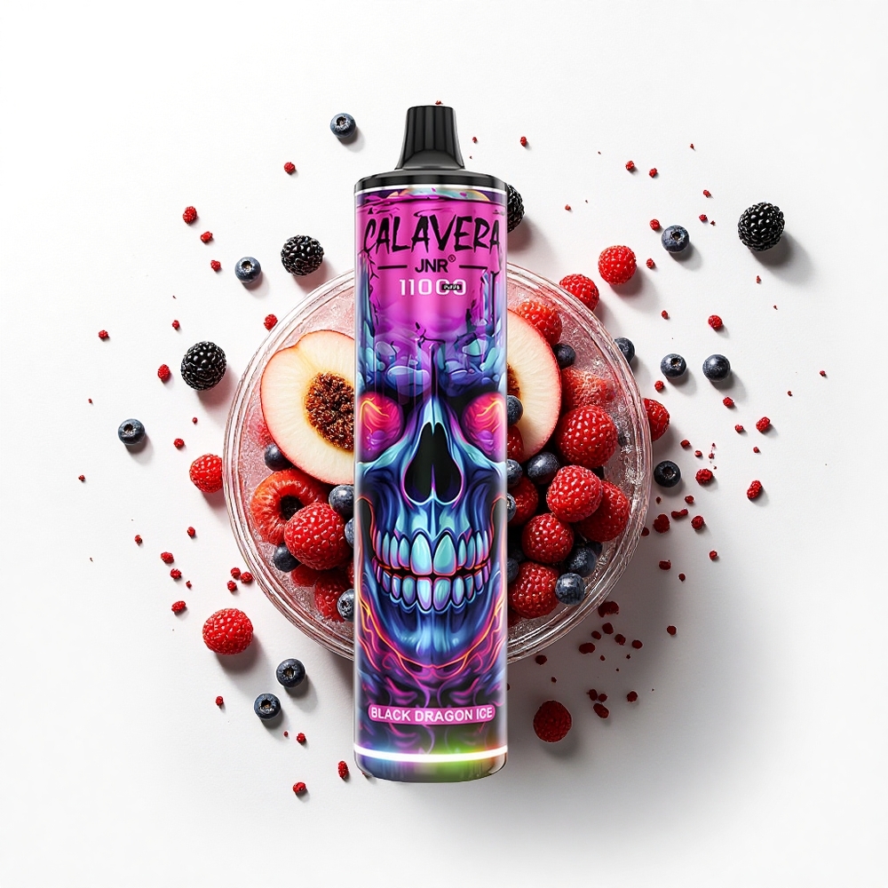 JNR Calavera 11000 Czarny Smok Lód Typ-C 850mAh 21ml
