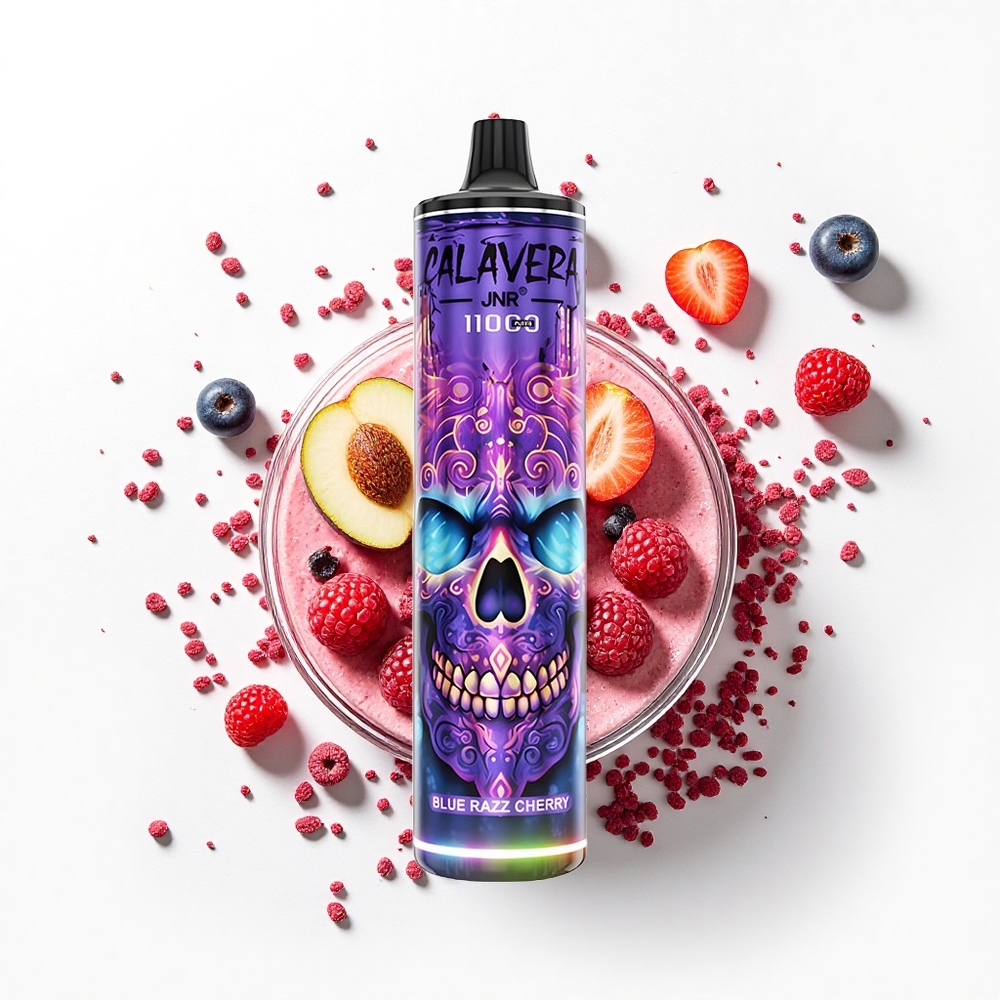 JNR Calavera 11000 Niebieska Wiśnia Malina z Typem-C i Pojemnością 21ml
