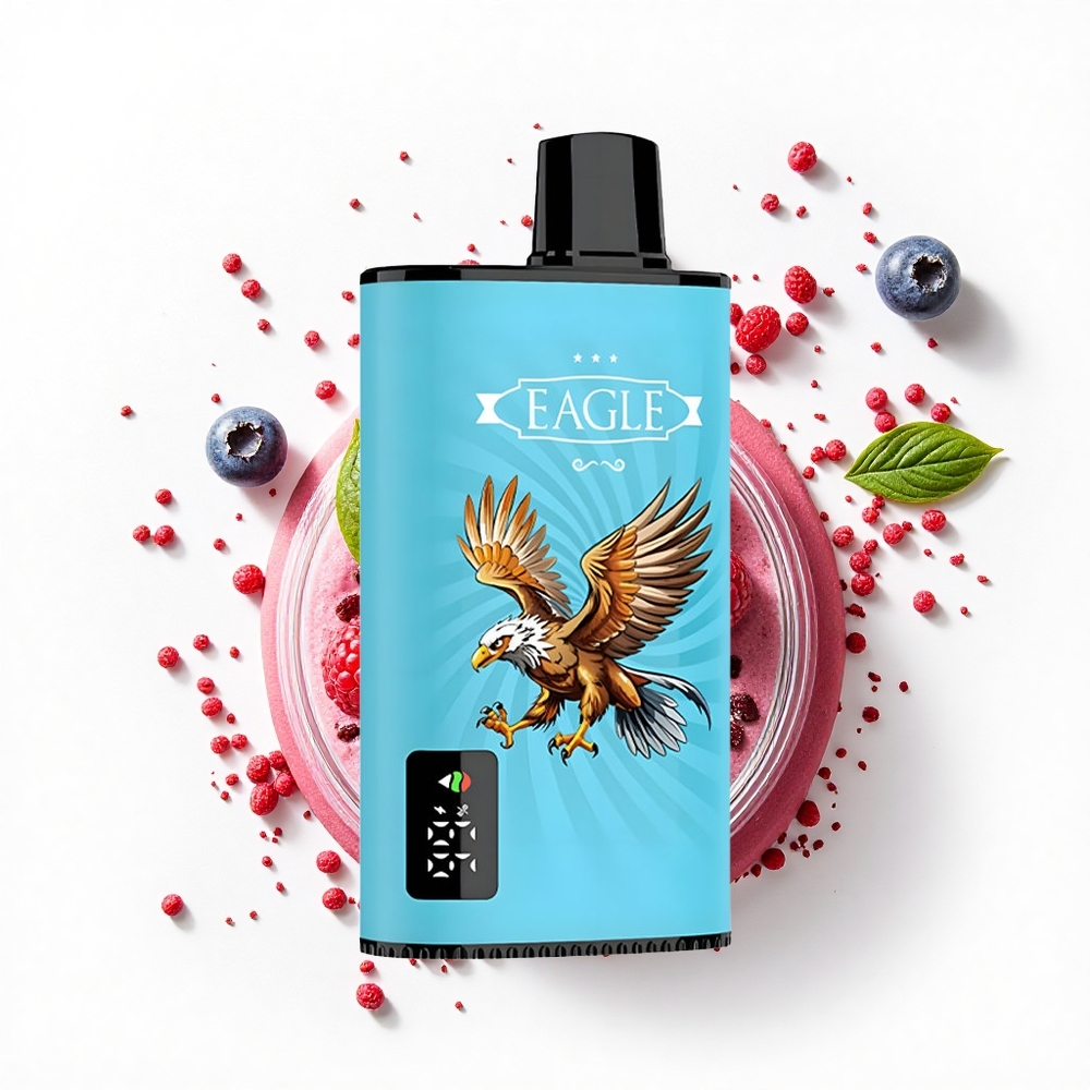 JNR EAGLE Smart 23000 Malinowa-Kwaśna Jeżyna z Ekranem Cyfrowym i Nasadką 1.0ohm