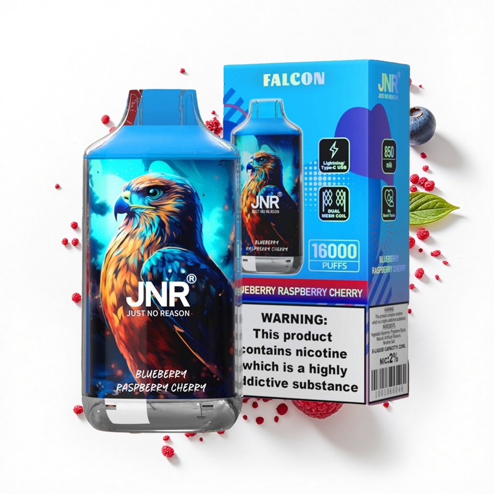 JNR Falcon 16000 Borówka Malina Wiśnia Dual Mesh LED