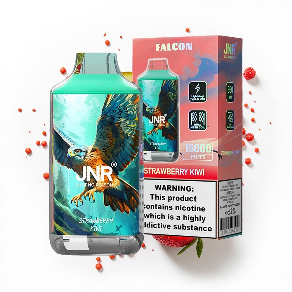 JNR Falcon 16000 Truskawka Kiwi 850 mAh Dual Mesh