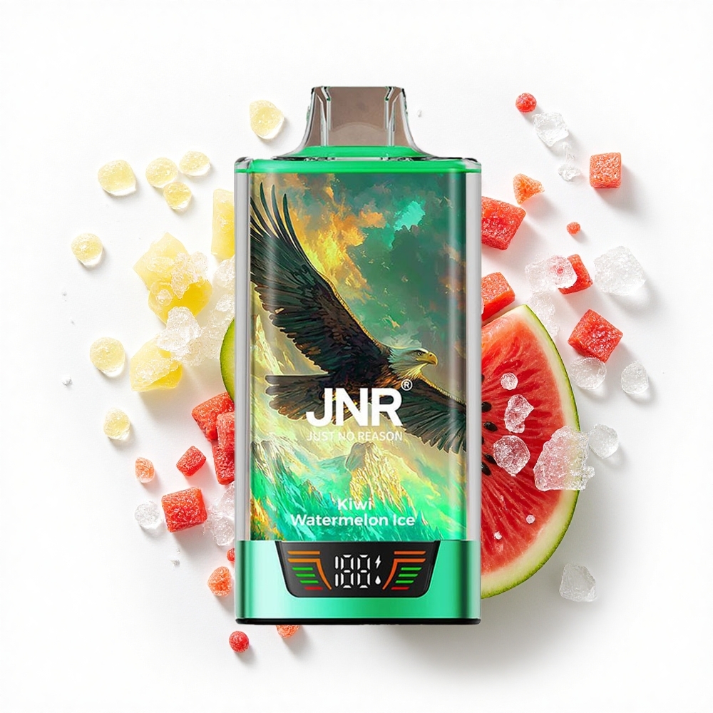 JNR Falcon Pro 28000 Kiwi Arbuzowy Lód z Ładowaniem USB-C i Wyświetlaczem