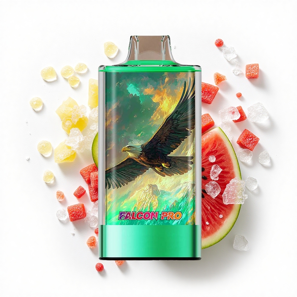 JNR Falcon Pro 28000 Kiwi Arbuzowy Lód z Ładowaniem USB-C i Wyświetlaczem