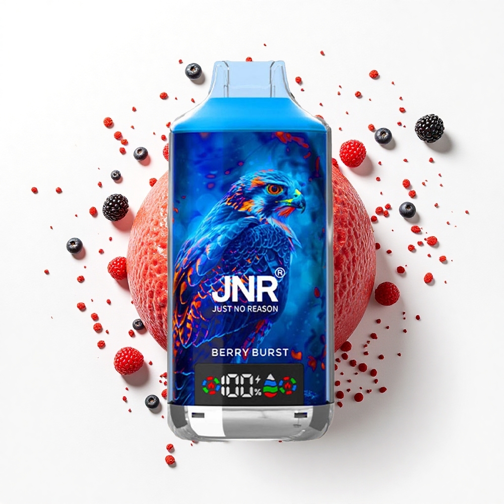 JNR Falcon X 18000 Berry Burst Dual Mesh 24ml Cyfrowy Wyświetlacz