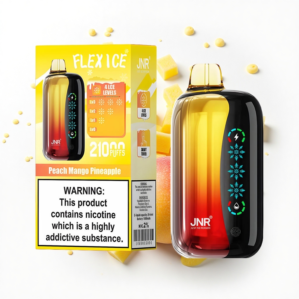 JNR Flex Ice 21000 Brzoskwinia Mango Ananas Lodowa Dostosowywalna 26ml 1.2 Ohm
