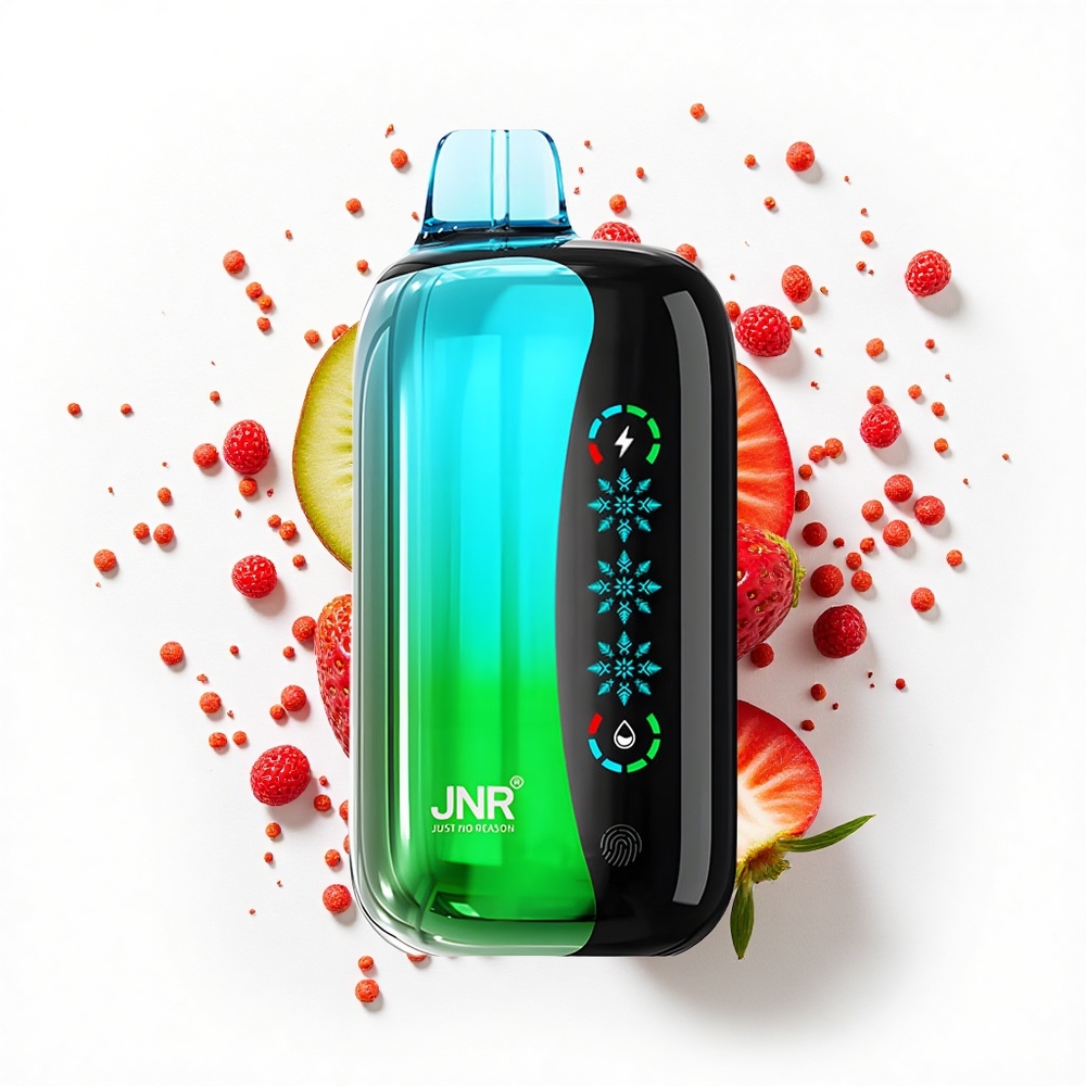 JNR Flex Ice 21000 Truskawka Kiwi Lodowa z Dostosowywanym Powietrzem i Podwójną Siatką