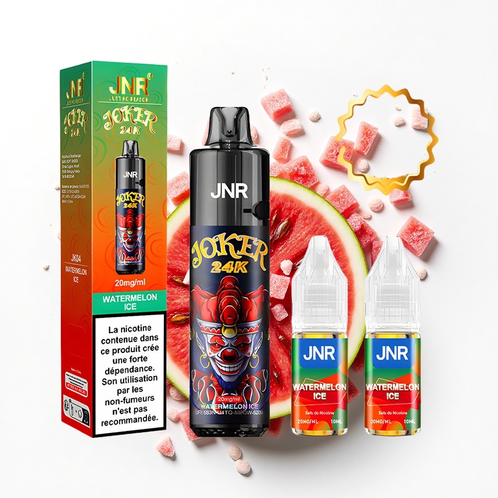 JNR Joker 24K Arbuzowy Lód z Widocznym Poziomem i Ładowaniem Typu-C