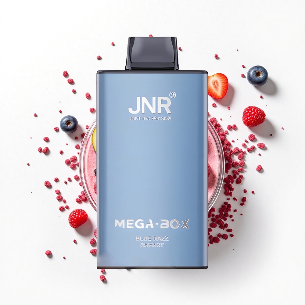 JNR Mega Box 25000 Niebieska Malina Wiśnia Dual Mesh 30ml 850mAh