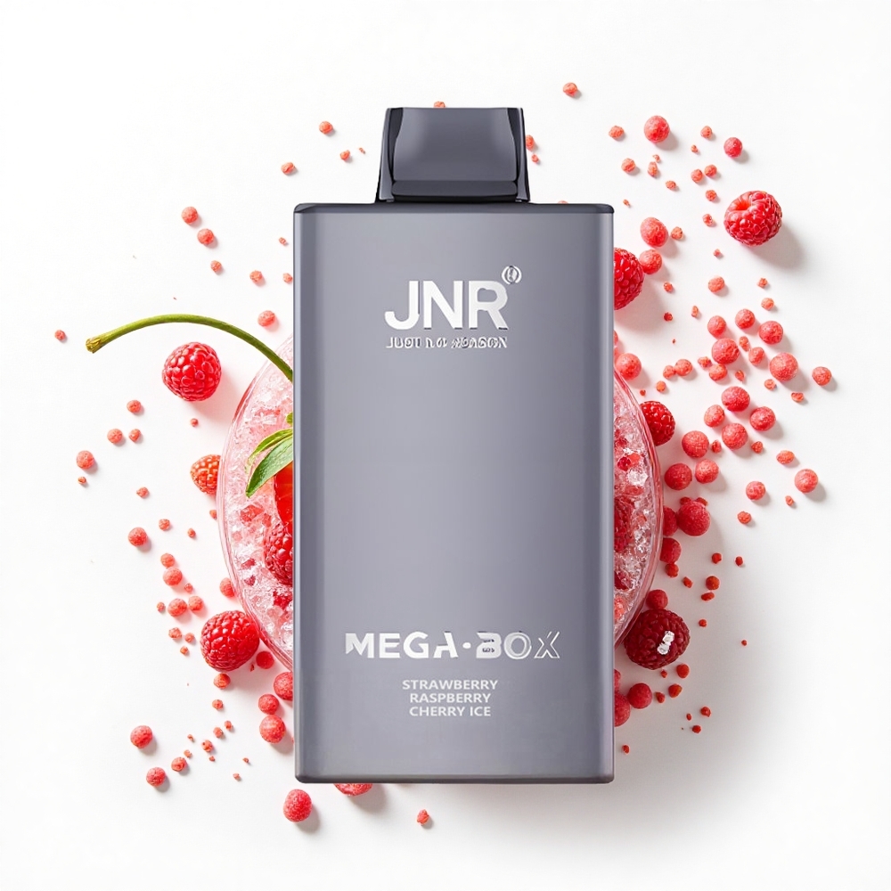JNR Mega Box 25000 Truskawka Malina Wiśnia Lód z Dual Mesh Coil i Typem-C