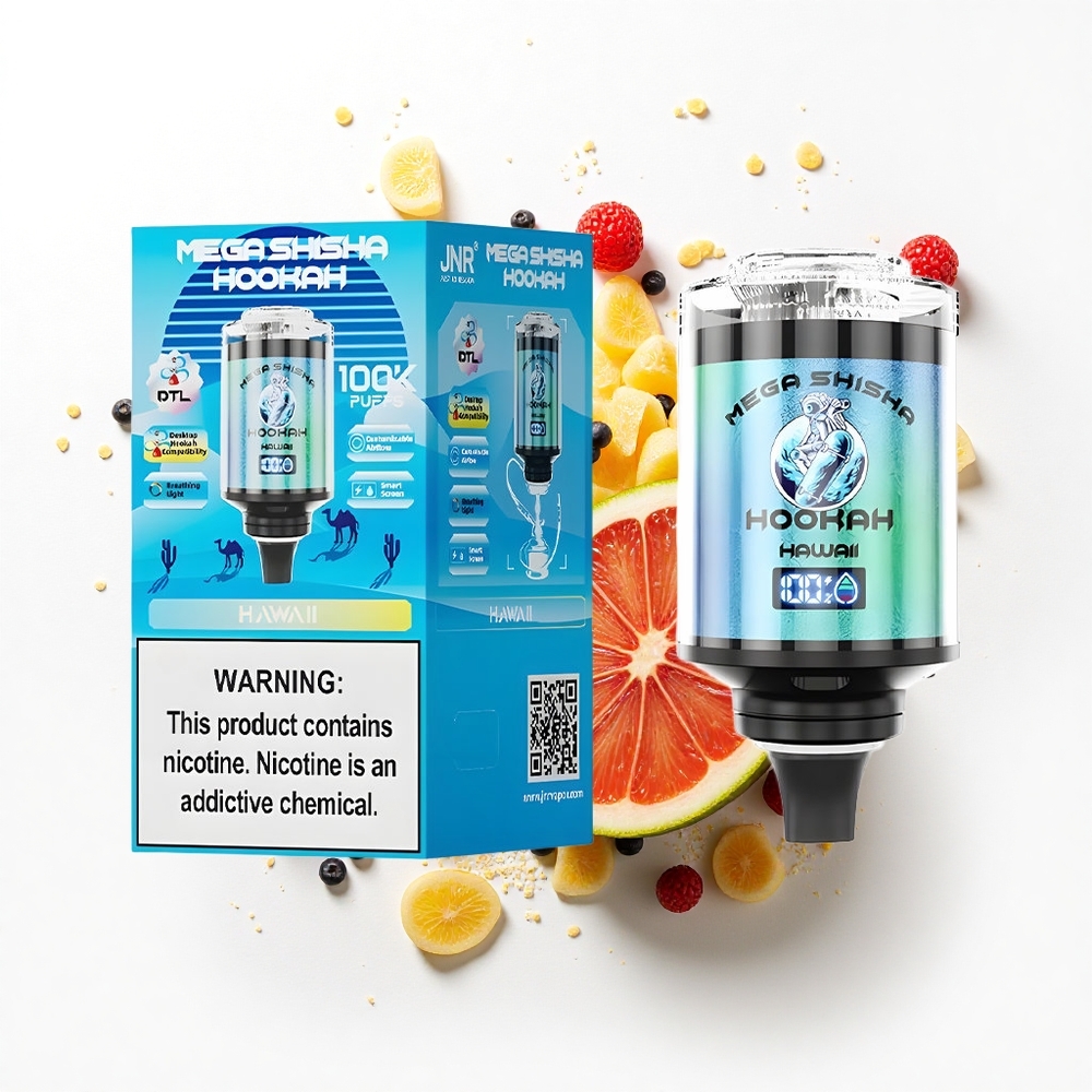 JNR Mega Shisha Hookah 100K Hawaii Mega 2200mAh 60ml