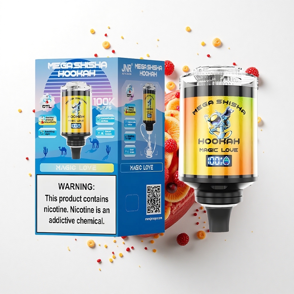 JNR Mega Shisha Hookah 100K Magiczna Miłość 2200mAh Typ-C