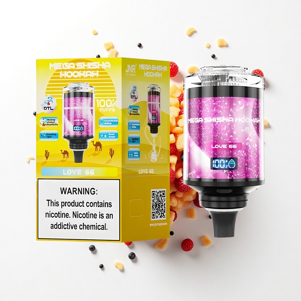 JNR Mega Shisha Hookah 100K Miłość 66 Turbo 2200mAh