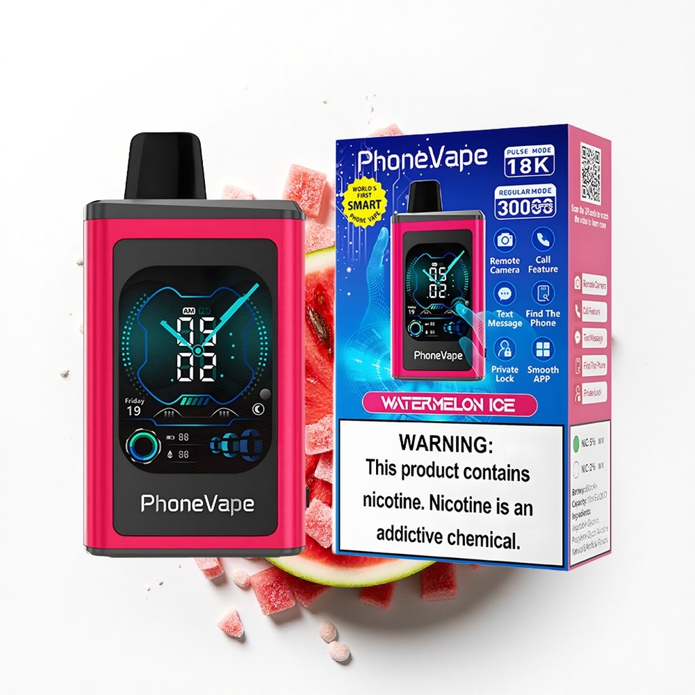JNR PhoneVape 30000 Arbuzowy Lód z Turbo Trybem i Wyświetlaczem