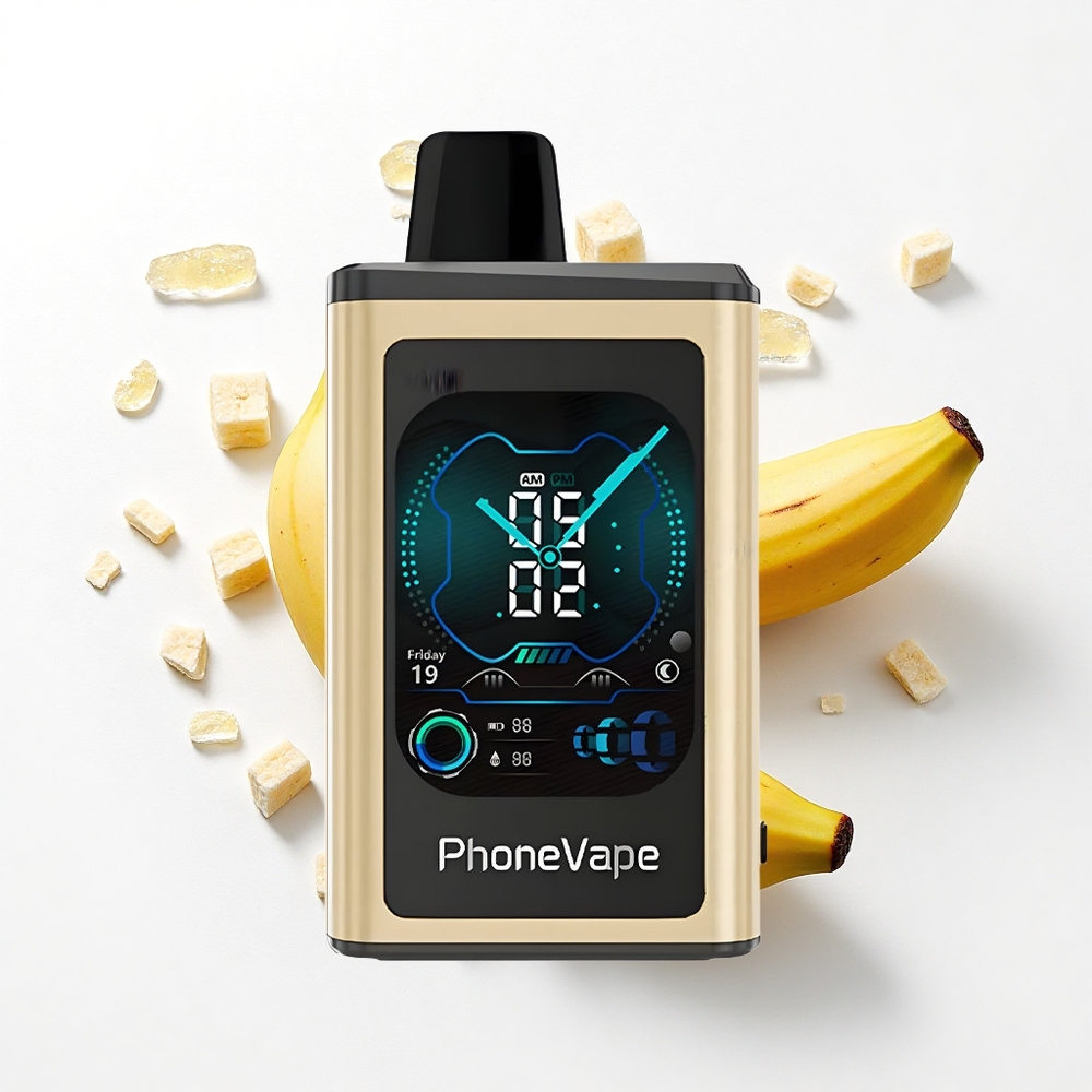JNR PhoneVape 30000 Lodowy Banan z Trybem Turbo i Ekranem Pełnym