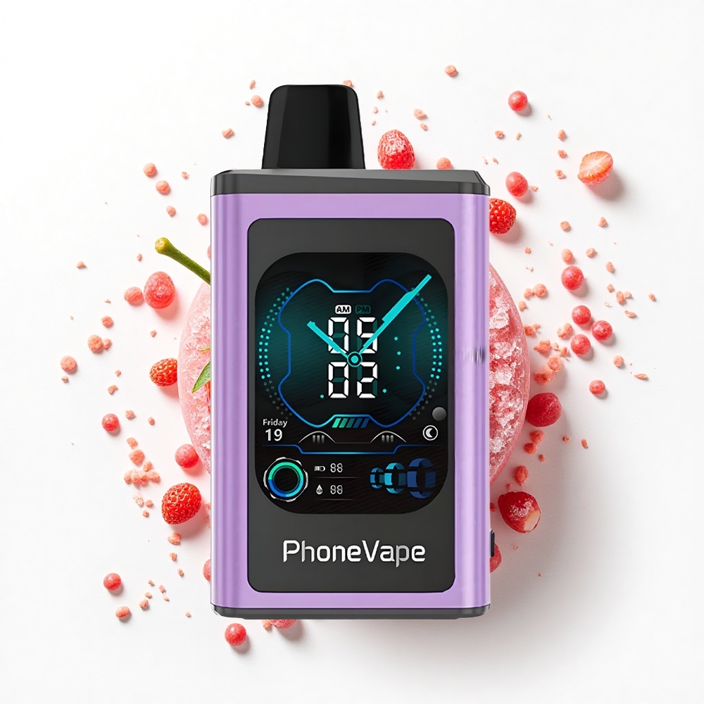 JNR PhoneVape 30000 Truskawkowa Mgiełka Turbo z Ekranem