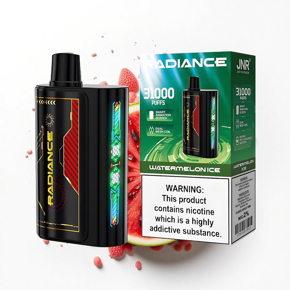 JNR Radiance 31000 Arbuzowy Lód z Ekranem Animowanym i Podwójną Siatką