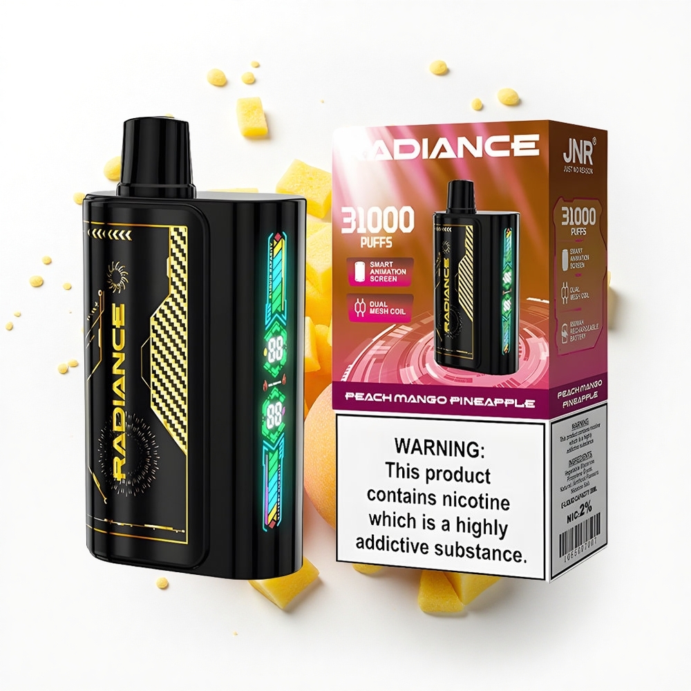 JNR Radiance 31000 Brzoskwinia Mango Ananas z Podwójnym Mesh i Ekranem Animowanym