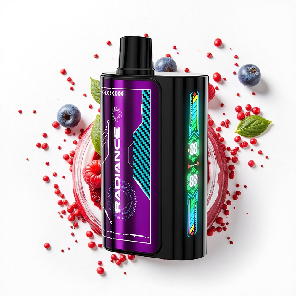 JNR Radiance 31000 Malinowa Kwaśna Borówka z Podwójną Siatką i Typem-C