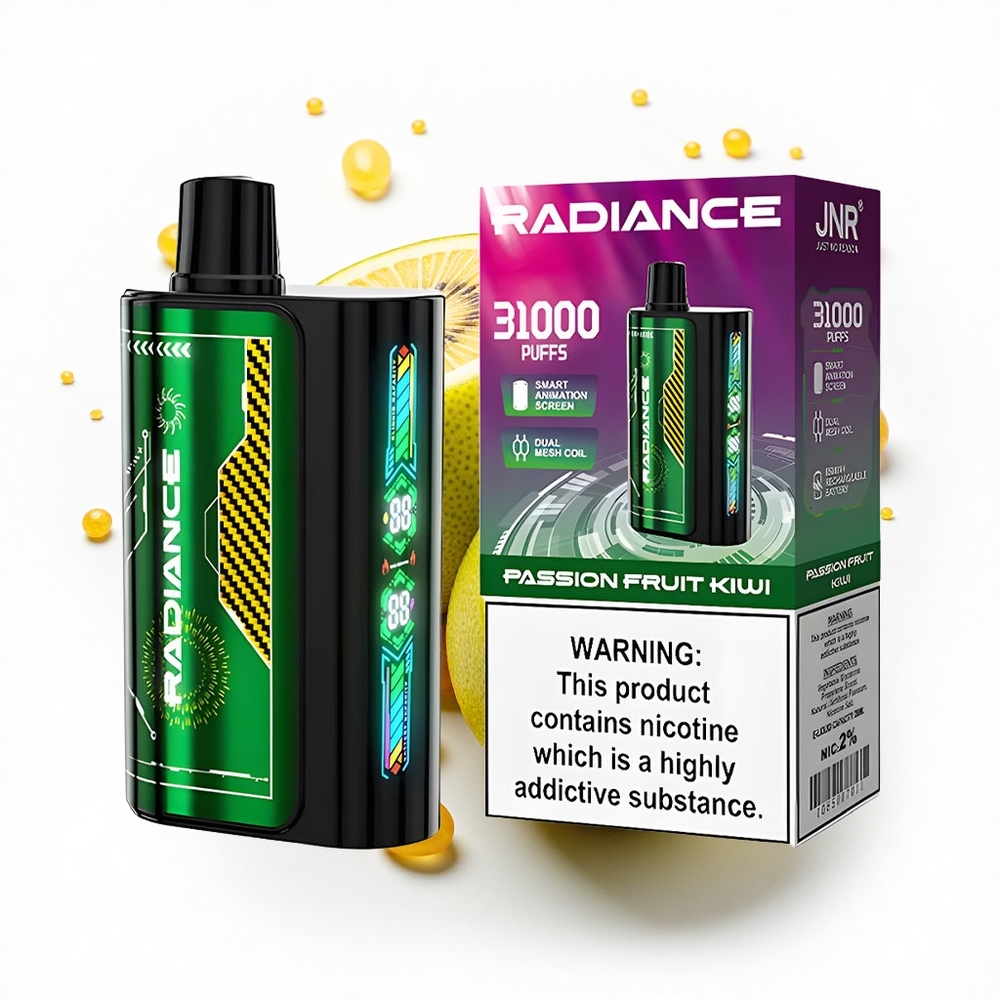 JNR Radiance 31000 Owoc Marakui i Kiwi z Ekranem Animowanym oraz Dual Mesh Coil