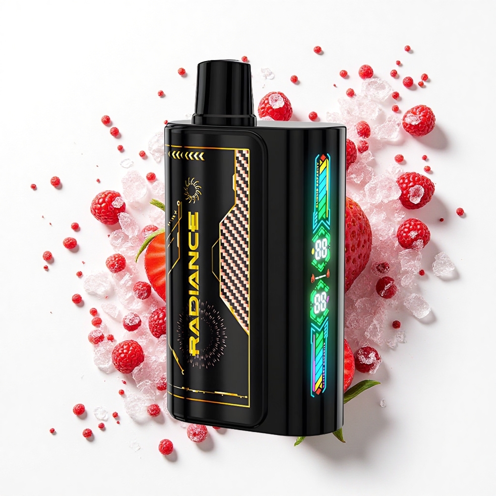 JNR Radiance 31000 Truskawka Malina Wiśnia Lód z Ekranem Animowanym i Podwójną Siatką