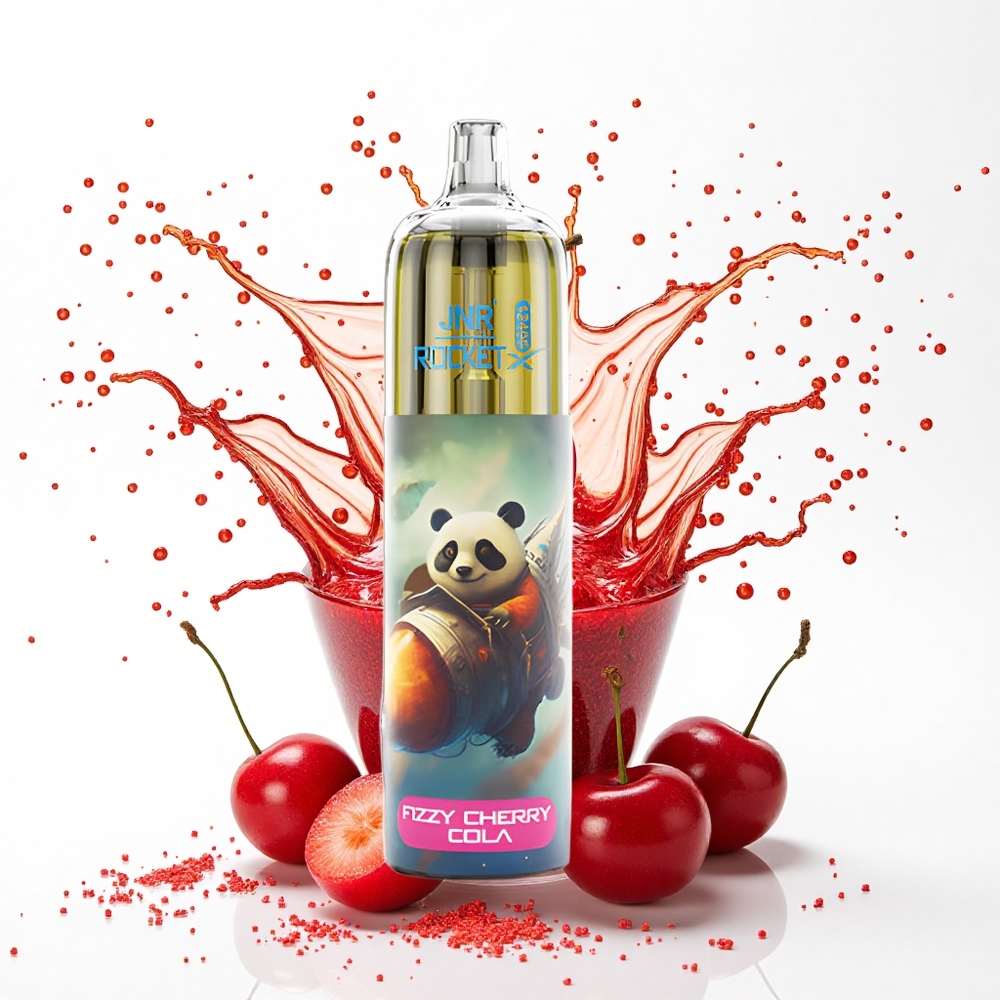 JNR Rocket-X 12400 Gazowana Wiśniowa Cola z RGB i Szybkim Ładowaniem