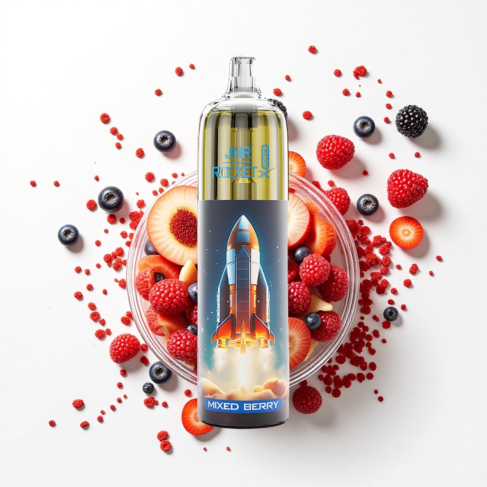 JNR Rocket-X 12400 Mieszane Jagody z Regulowanym Przepływem Powietrza i Baterią 850mAh