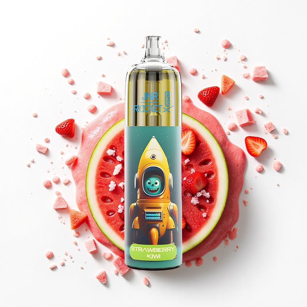 JNR Rocket-X 12400 Truskawkowy Arbuzowy Lód z Regulowanym Przepływem Powietrza i Światłami RGB