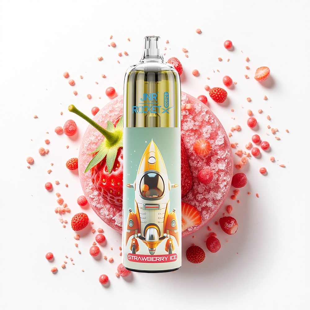 JNR Rocket-X 12400 Truskawkowy Lód z Regulowanym Przepływem Powietrza i Światłem RGB