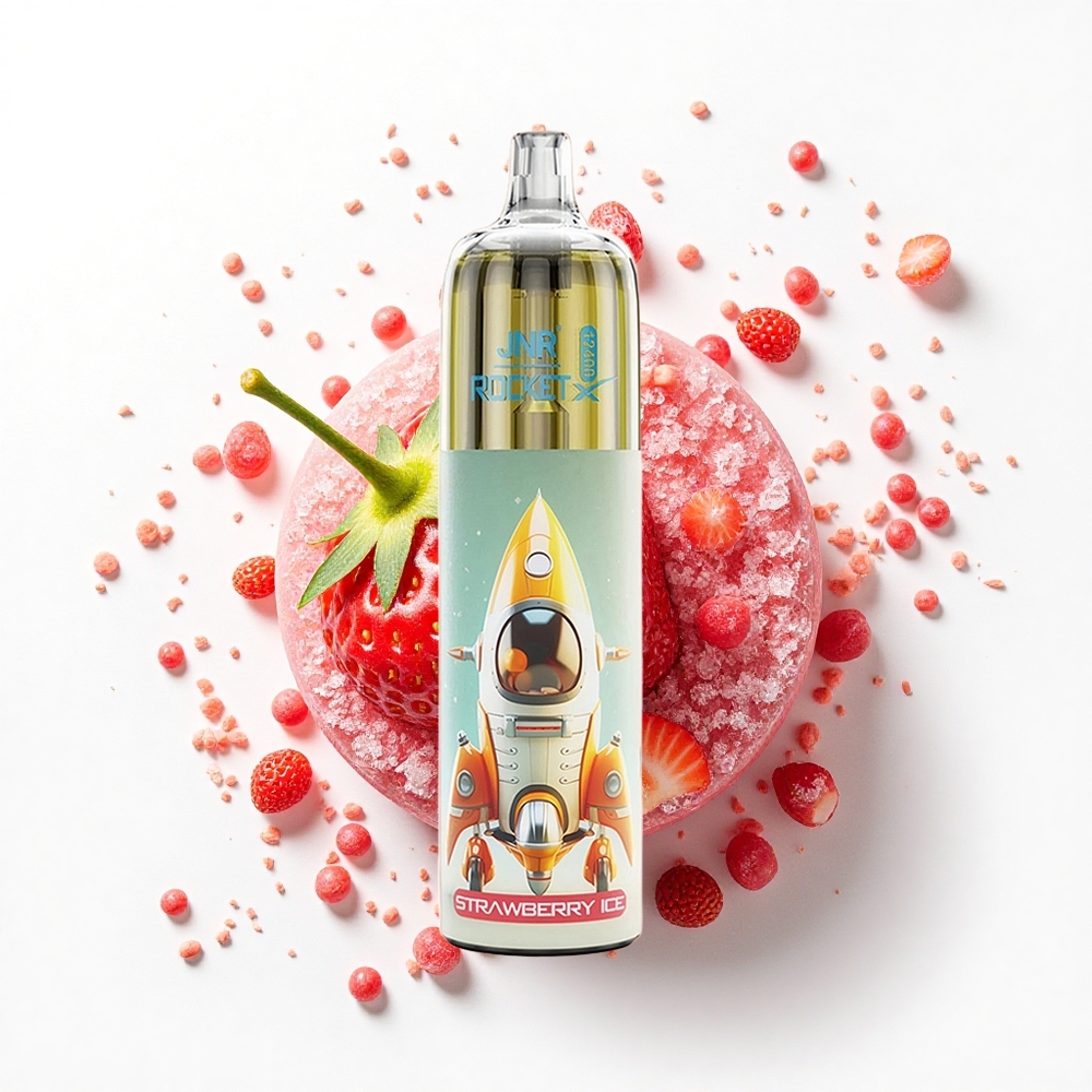 JNR Rocket-X 12400 Truskawkowy Lód z Regulowanym Przepływem Powietrza i Światłem RGB